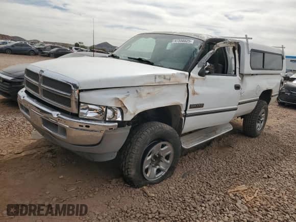 1997 Dodge RAM with VIN 1B7KF26D5VJ621751, listed as a Copart auction lot 47556625 with 231,021 mi miles and Salvage title. Bid and sale history available at DreamBid. Image 1.