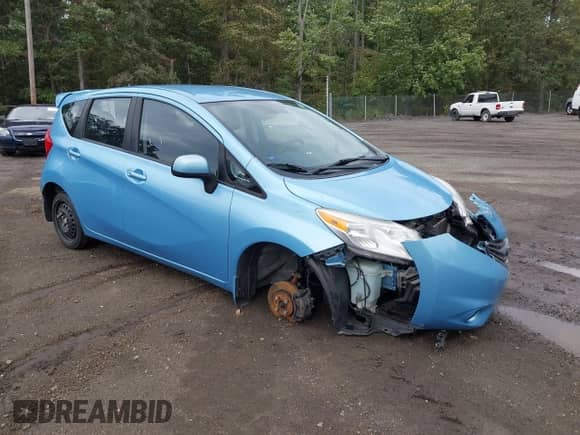 2014 Nissan Note SV with VIN 3N1CE2CP1EL429437, listed as a IAAI auction lot 43321322 with 111,347 mi miles and . Bid and sale history available at DreamBid. Image 1.