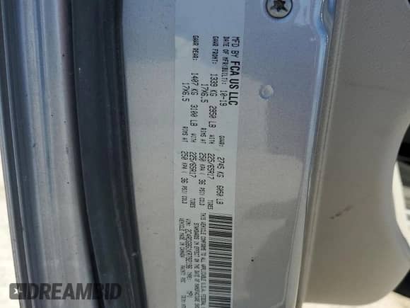 2019 Dodge Grand Caravan SE with VIN 2C4RDGBG1KR792196, listed as a Copart auction lot 85384495 with 372,158 mi miles and Clean title. Bid and sale history available at DreamBid. Image 13.