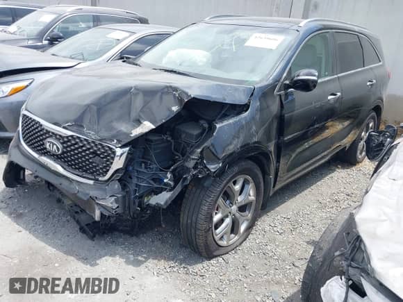 2016 Kia Sorento SXL with VIN 5XYPK4A53GG033928, listed as a IAAI auction lot 42639686 with 42,454 mi miles and . Bid and sale history available at DreamBid. Image 2.