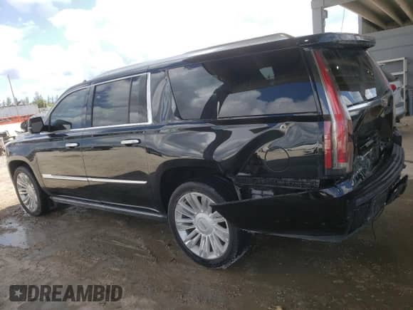 2017 Cadillac Escalade ESV Platinum с VIN 1GYS3KKJ9HR171896, выставлен на аукционе Copart как лот 66109985 с пробегом 42 337 миль миль и Списание • Salvage title. История ставок и продаж доступна на DreamBid. Изображение 2.