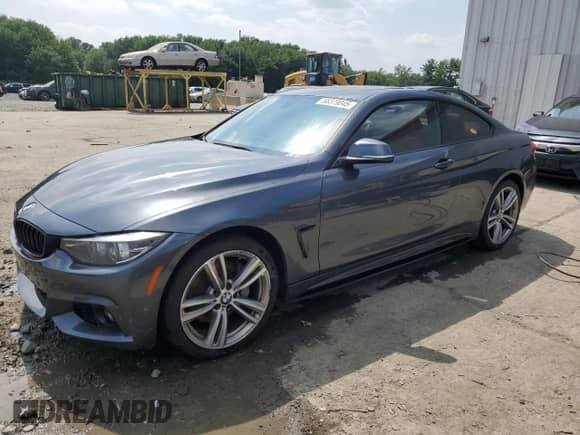 2018 BMW 4 Series 430i xDrive z VIN WBA4W5C54JAE43333, wystawiony jako Copart lot #66379045 z przebiegiem Nie podano mil oraz Szkoda całkowita • Salvage title. Historia ofert i sprzedaży dostępna na DreamBid. Obrazek 1.