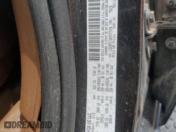 2019 Ram 1500 Longhorn with VIN 1C6SRFKT2KN777124, listed as a Copart auction lot 66843655 with 112,355 mi miles and Salvage title. Bid and sale history available at DreamBid. Image 12.