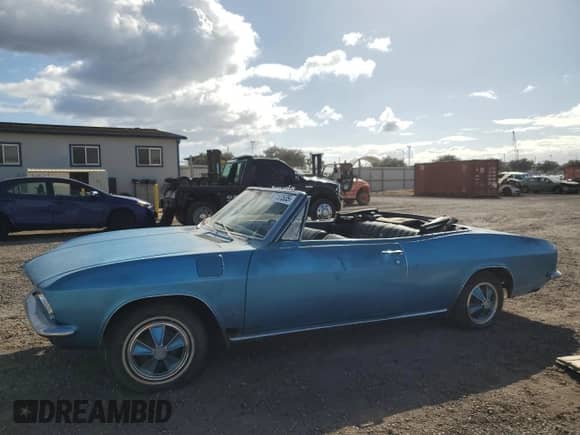 1966 Chevrolet Corvair с VIN 105676W187417, выставлен на аукционе Copart как лот 57153535 с пробегом 59 527 миль миль и Чистый • Clean title. История ставок и продаж доступна на DreamBid. Изображение 1.