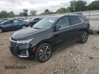 2024 Chevrolet Equinox Premier с VIN 3GNAXNEG1RL166019, выставлен на аукционе Copart как лот 70873095 с пробегом 17 239 миль миль и Списание • Salvage title. История ставок и продаж доступна на DreamBid. Изображение 1.