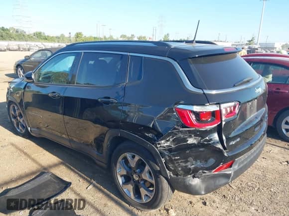 2019 Jeep Compass Limited with VIN 3C4NJDCBXKT679305, listed as a IAAI auction lot 43059390 with 59,547 mi miles and . Bid and sale history available at DreamBid. Image 3.