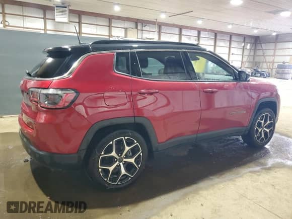 2025 Jeep Compass Limited z VIN 3C4NJDCN3ST576981, wystawiony jako Copart lot #84431905 z przebiegiem 16 081 mil mil oraz Szkoda całkowita • Salvage title. Historia ofert i sprzedaży dostępna na DreamBid. Obrazek 3.