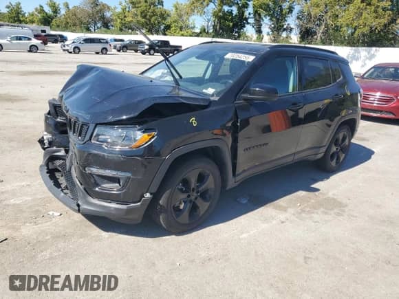2020 Jeep Compass Altitude с VIN 3C4NJCBB4LT250089, выставлен на аукционе Copart как лот 70254255 с пробегом 24 601 миль миль и Списание • Salvage title. История ставок и продаж доступна на DreamBid. Изображение 1.