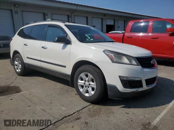 2015 Chevrolet Traverse LS с VIN 1GNKRFKDXFJ217308, выставлен на аукционе Copart как лот 59183895 с пробегом Не указан миль и Списание • Salvage title. История ставок и продаж доступна на DreamBid. Изображение 4.