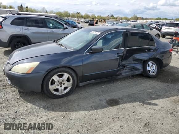 2004 Honda Accord LX z VIN 1HGCM55344A147795, wystawiony jako Copart lot #50973755 z przebiegiem 246 285 mil mil oraz Szkoda całkowita • Salvage title. Historia ofert i sprzedaży dostępna na DreamBid. Obrazek 1.
