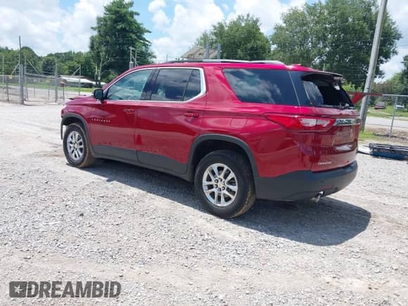 2020 Chevrolet Traverse LT with VIN 1GNERHKW4LJ118263, listed as a IAAI auction lot 42672331 with 78,185 mi miles and . Bid and sale history available at DreamBid. Image 3.