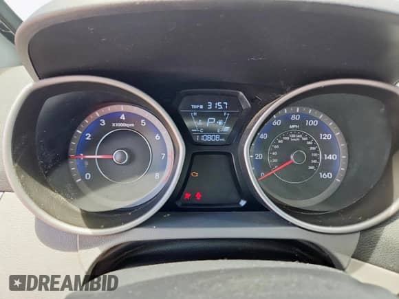 2014 Hyundai Elantra Limited with VIN KMHDH4AE5EU163492, listed as a Copart auction lot 63212835 with 110,808 mi miles and Salvage title. Bid and sale history available at DreamBid. Image 9.