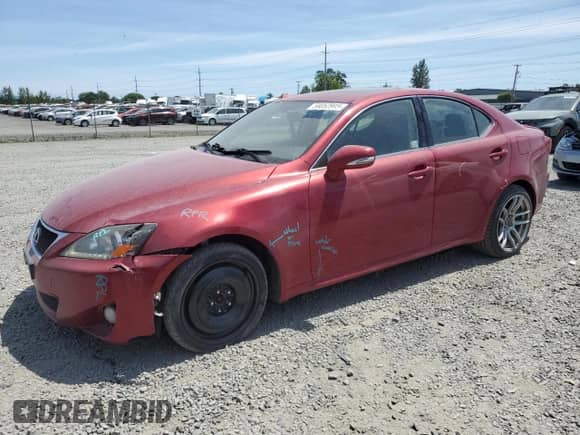 2011 Lexus IS 250 with VIN JTHCF5C24B5045226, listed as a Copart auction lot 59052945 with 166,764 mi miles and Salvage title. Bid and sale history available at DreamBid. Image 1.