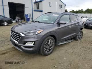 2021 Hyundai Tucson SEL with VIN KM8J3CAL5MU386740, listed as a Copart auction lot 80274865 with 93,591 mi miles and Salvage title. Bid and sale history available at DreamBid. Image 1.