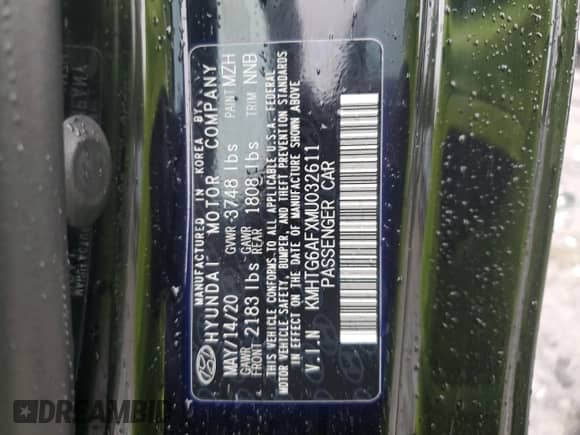 2021 Hyundai Veloster 2.0 z VIN KMHTG6AFXMU032611, wystawiony jako Copart lot #72994204 z przebiegiem 21 916 mil mil oraz Szkoda całkowita • Salvage title. Historia ofert i sprzedaży dostępna na DreamBid. Obrazek 13.