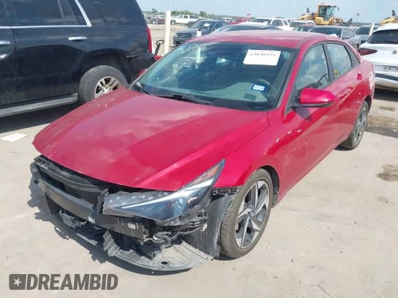 2023 Hyundai Elantra SEL with VIN KMHLS4AG6PU413145, listed as a IAAI auction lot 43030935 with 69,858 mi miles and . Bid and sale history available at DreamBid. Image 2.