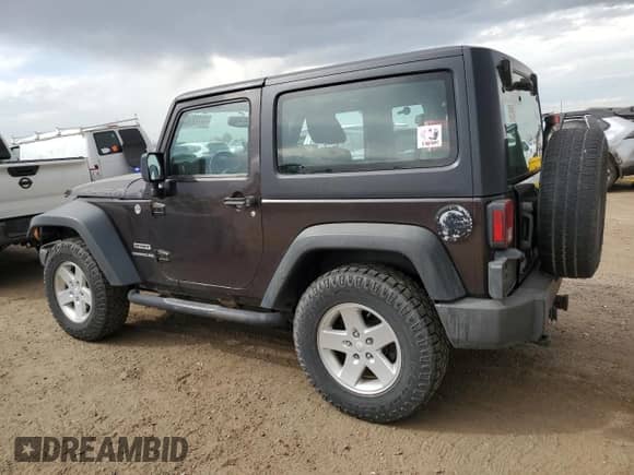 2013 Jeep Wrangler Sport with VIN 1C4AJWAG8DL679343, listed as a Copart auction lot 80122745 with 125,328 mi miles and Salvage title. Bid and sale history available at DreamBid. Image 2.