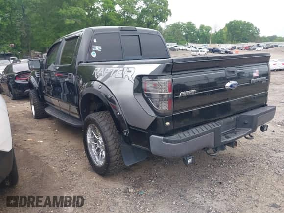 2012 Ford F-150 SVT Raptor with VIN 1FTFW1R66CFB01387, listed as a IAAI auction lot 42104831 with 334,000 mi miles and . Bid and sale history available at DreamBid. Image 3.