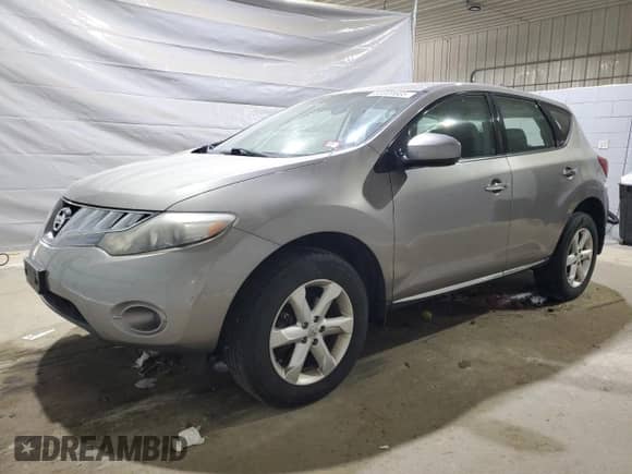 2009 Nissan Murano S with VIN JN8AZ18W49W205909, listed as a Copart auction lot 80009665 with 155,270 mi miles and Salvage title. Bid and sale history available at DreamBid. Image 1.