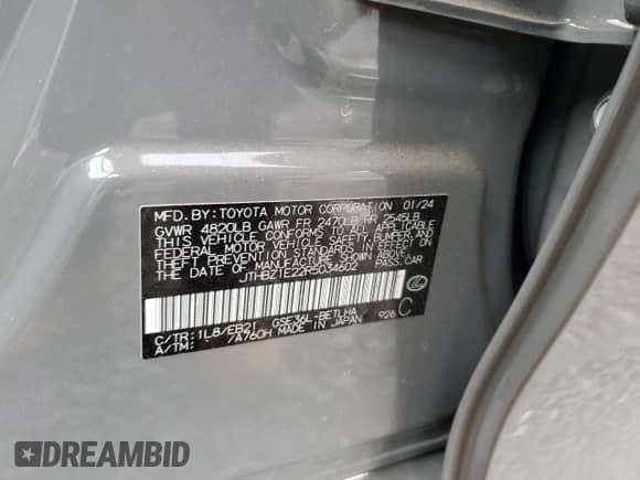 2024 Lexus IS 350 F Sport z VIN JTHBZ1E22R5034602, wystawiony jako Copart lot #88689965 z przebiegiem Nie podano mil oraz Szkoda całkowita • Salvage title. Historia ofert i sprzedaży dostępna na DreamBid. Obrazek 12.