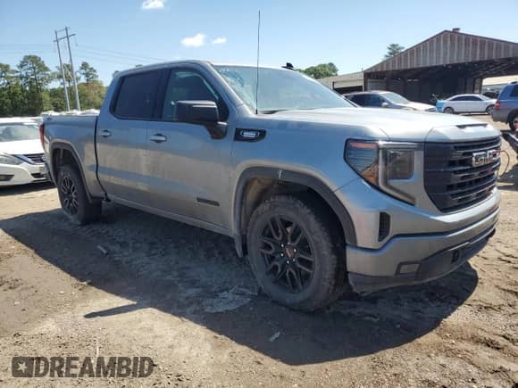 2024 GMC Sierra 1500 Elevation with VIN 3GTUUCE8XRG343669, listed as a Copart auction lot 56332655 with 13,833 mi miles and Salvage title. Bid and sale history available at DreamBid. Image 4.