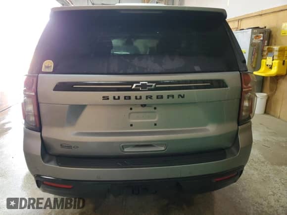 2023 Chevrolet Suburban Z71 с VIN 1GNSKDKD6PR325632, выставлен на аукционе Copart как лот 56216585 с пробегом 53 398 миль миль и Списание • Salvage title. История ставок и продаж доступна на DreamBid. Изображение 6.