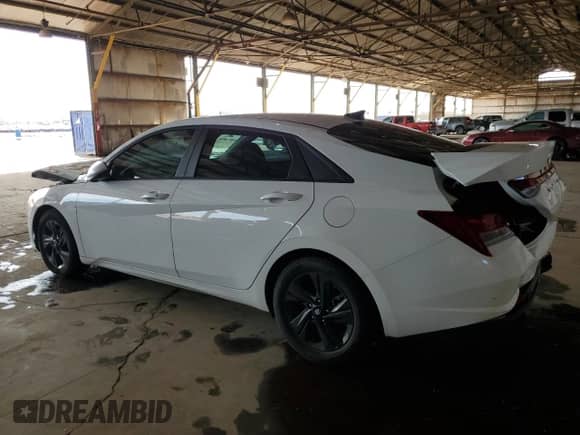 2021 Hyundai Elantra Blue with VIN KMHLM4AJ6MU010381, listed as a Copart auction lot 70708575 with 72,858 mi miles and Salvage title. Bid and sale history available at DreamBid. Image 2.