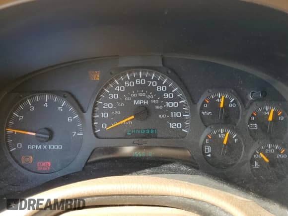 2002 Chevrolet TrailBlazer LS with VIN 1GNDT13S722508458, listed as a Copart auction lot 51221705 with 155,818 mi miles and Salvage title. Bid and sale history available at DreamBid. Image 9.
