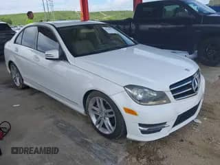2014 Mercedes-Benz C 250 Sport with VIN WDDGF4HB9ER313678, listed as a IAAI auction lot 43218553 with 131,278 mi miles and . Bid and sale history available at DreamBid. Image 1.