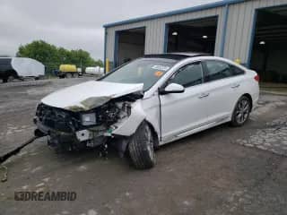 2017 Hyundai Sonata Limited with VIN 5NPE34AB1HH503524, listed as a Copart auction lot 58662335 with 96,805 mi miles and Salvage title. Bid and sale history available at DreamBid. Image 1.