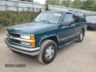 1997 Chevrolet Tahoe с VIN 1GNEK13R4VJ419381, выставлен на аукционе Copart как лот 80735365 с пробегом 158 890 миль миль и Списание • Salvage title. История ставок и продаж доступна на DreamBid. Изображение 1.