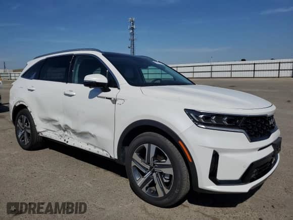 2023 Kia Sorento SX Prestige with VIN KNDRMDLH7P5186833, listed as a Copart auction lot 52779195 with 17,616 mi miles and Salvage title. Bid and sale history available at DreamBid. Image 4.