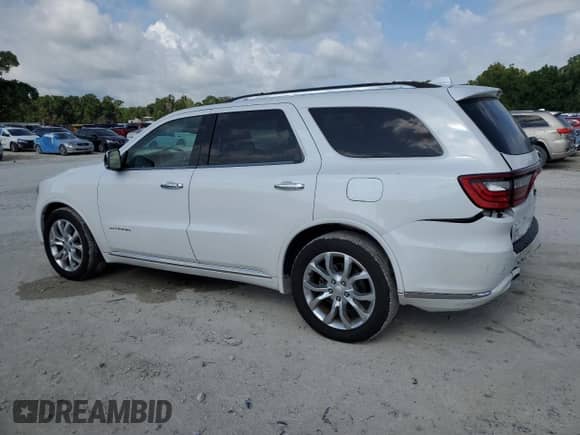 2018 Dodge Durango Citadel with VIN 1C4RDHEG4JC115118, listed as a Copart auction lot 60633055 with 77,665 mi miles and Salvage title. Bid and sale history available at DreamBid. Image 2.