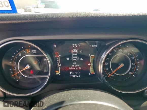 2022 Jeep Wrangler Unlimited Sport S with VIN 1C4HJXDG3NW213884, listed as a Copart auction lot 72015755 with 17,495 mi miles and Salvage title. Bid and sale history available at DreamBid. Image 9.