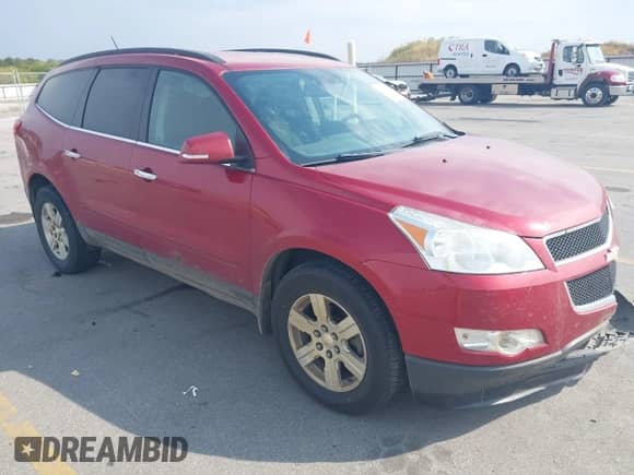 2012 Chevrolet Traverse 2LT with VIN 1GNKVJED7CJ138426, listed as a IAAI auction lot 43244176 with 243,793 mi miles and . Bid and sale history available at DreamBid. Image 1.