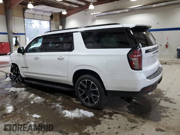 2024 Chevrolet Suburban RST z VIN 1GNSKEKD5RR263892, wystawiony jako Copart lot #87709295 z przebiegiem 17 652 mil mil oraz Szkoda całkowita • Salvage title. Historia ofert i sprzedaży dostępna na DreamBid. Obrazek 2.