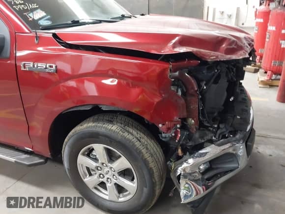 2019 Ford F-150 XL with VIN 1FTEW1CP7KKD46489, listed as a IAAI auction lot 43237393 with 25,356 mi miles and . Bid and sale history available at DreamBid. Image 6.