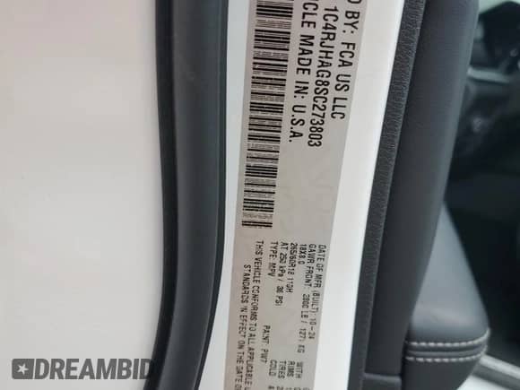 2025 Jeep Grand Cherokee Altitude with VIN 1C4RJHAG8SC273803, listed as a Copart auction lot 80373015 with 6,614 mi miles and Salvage title. Bid and sale history available at DreamBid. Image 13.