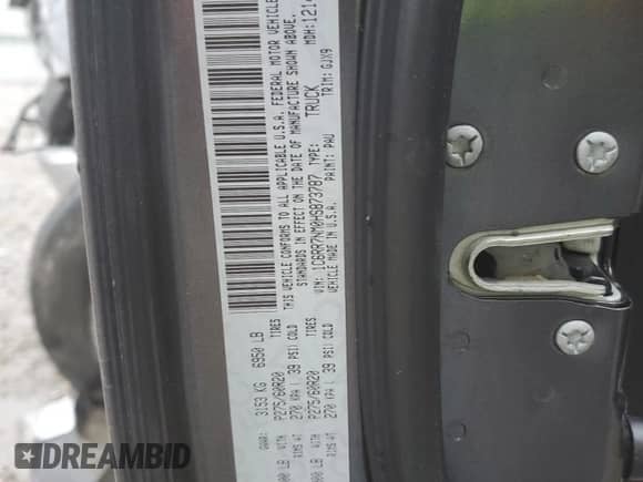 2017 Ram 1500 Laramie with VIN 1C6RR7NM0HS873787, listed as a Copart auction lot 78739234 with 118,105 mi miles and Salvage title. Bid and sale history available at DreamBid. Image 13.