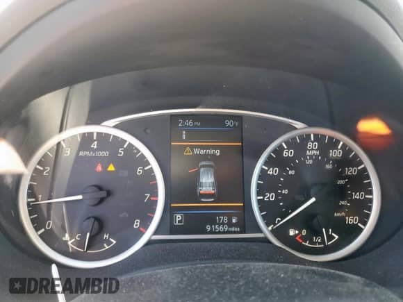 2019 Nissan Sentra SV with VIN 3N1AB7AP0KL615255, listed as a Copart auction lot 85837275 with 91,569 mi miles and Salvage title. Bid and sale history available at DreamBid. Image 9.