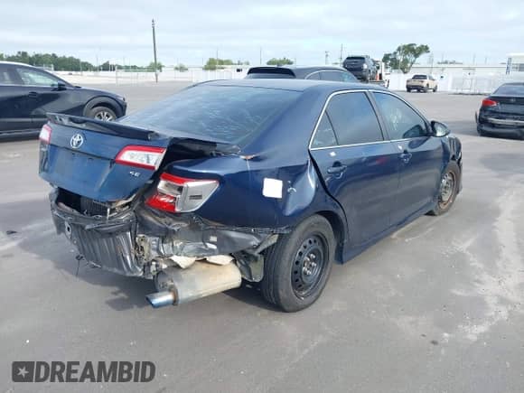 2014 Toyota Camry L with VIN 4T1BF1FK7EU745488, listed as a IAAI auction lot 43133706 with Not provided miles and . Bid and sale history available at DreamBid. Image 4.