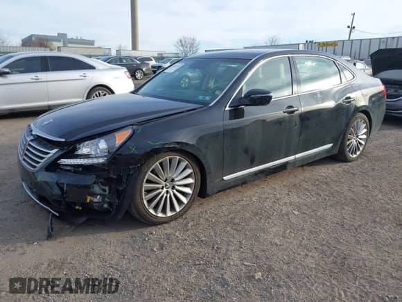 2014 Hyundai Equus Ultimate z VIN KMHGH4JH4EU083592, wystawiony jako IAAI lot #41651107 z przebiegiem 48 252 mil mil oraz . Historia ofert i sprzedaży dostępna na DreamBid. Obrazek 2.