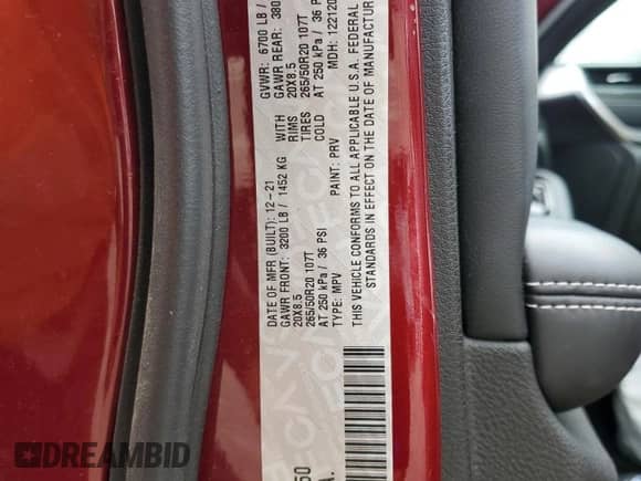 2022 Jeep Grand Cherokee Overland с VIN 1C4RJKDG5N8516550, выставлен на аукционе Copart как лот 61286715 с пробегом 42 138 миль миль и Списание • Salvage title. История ставок и продаж доступна на DreamBid. Изображение 13.