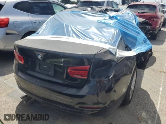 2017 BMW 3 Series 330i with VIN WBA8B9C52HK675855, listed as a Copart auction lot 80554455 with Not provided miles and Salvage title. Bid and sale history available at DreamBid. Image 6.