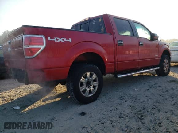 2012 Ford F-150 XL with VIN 1FTFW1ET7CFA51708, listed as a Copart auction lot 76955504 with 190,722 mi miles and Clean title. Bid and sale history available at DreamBid. Image 3.