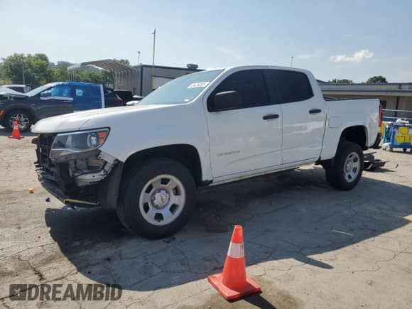 2021 Chevrolet Colorado 2WD Work Truck z VIN 1GCGSBEAXM1287191, wystawiony jako Copart lot #63429265 z przebiegiem 50 645 mil mil oraz Szkoda całkowita • Salvage title. Historia ofert i sprzedaży dostępna na DreamBid. Obrazek 1.
