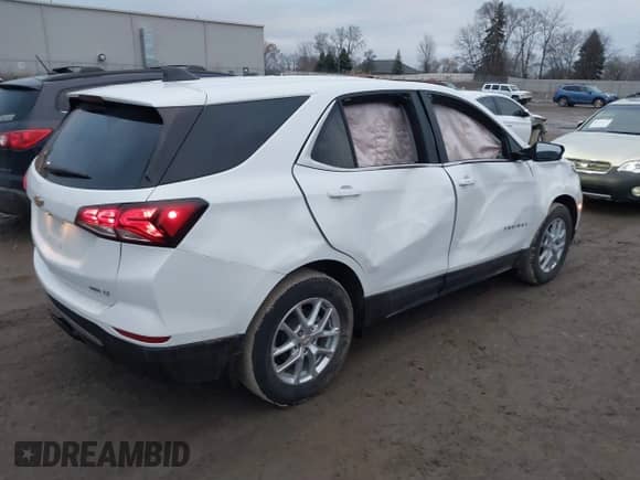 2024 Chevrolet Equinox LT с VIN 3GNAXTEG8RS212486, выставлен на аукционе IAAI как лот 41102732 с пробегом 21 773 миль миль и . История ставок и продаж доступна на DreamBid. Изображение 4.