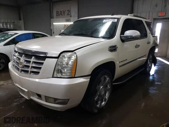 2009 Cadillac Escalade z VIN 1GYFC43569R120839, wystawiony jako Copart lot #77194234 z przebiegiem 136 425 mil mil oraz Szkoda całkowita • Salvage title. Historia ofert i sprzedaży dostępna na DreamBid. Obrazek 1.