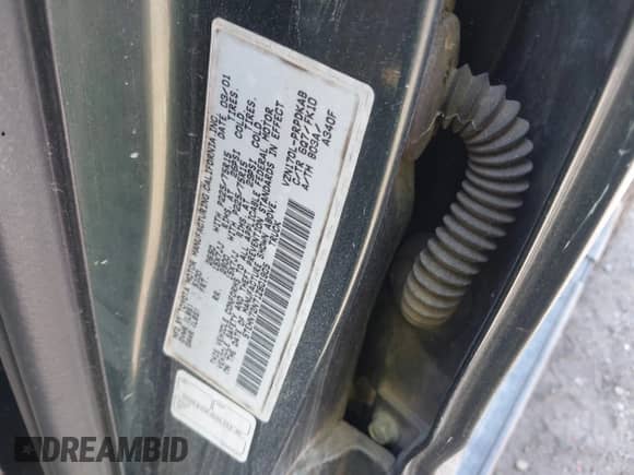 2001 Toyota Tacoma с VIN 5TEHN72N71Z801905, выставлен на аукционе IAAI как лот 43175727 с пробегом 302 264 миль миль и . История ставок и продаж доступна на DreamBid. Изображение 9.