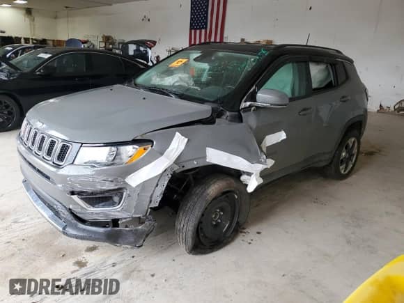 2021 Jeep Compass Limited with VIN 3C4NJDCB1MT525911, listed as a Copart auction lot 63296875 with Not provided miles and Salvage title. Bid and sale history available at DreamBid. Image 1.